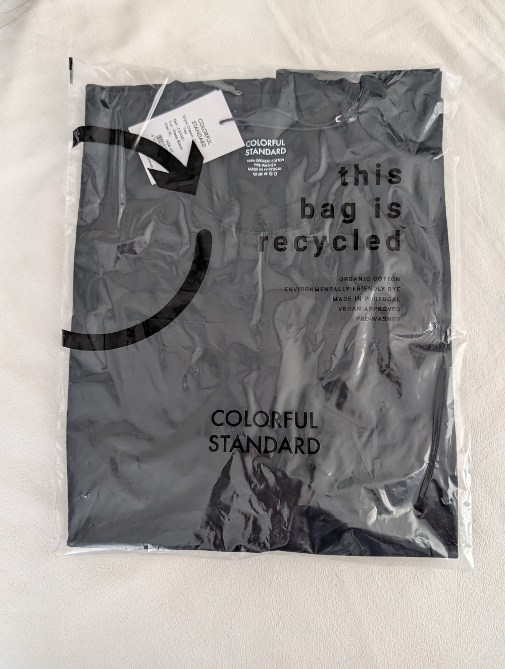 Colorful Standard Classic Organic Tee Deep Black XL Brand New